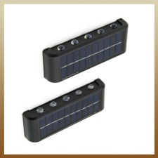 Bingoo Napelemes fali lámpa kétoldali LED-el - 2 db KE23-329 kültéri világítás