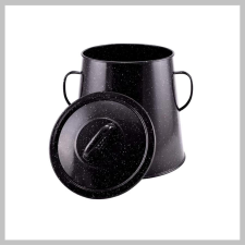 Bingoo Perfect Home Zománcozott zsírosbödön 10 literes fekete 10456 lakástextília