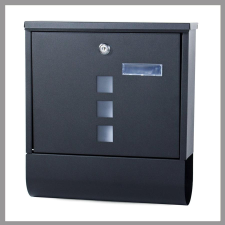 Bingoo Rozsdamentes acél postaláda fekete 01477 postaláda