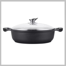 Bingoo SILVER KING - MÁRVÁNYBEVONATÚ LAPOS LÁBAS (28CM) - SR-3028 edény