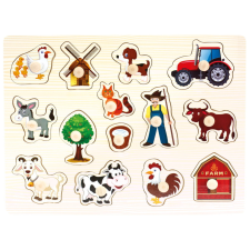 Bino fa puzzle Farm 14 db puzzle, kirakós