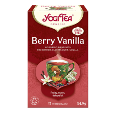 BIO Bogyós gyümölcsös tea vaníliával 17x2g Yogi Berry Vanilla tea