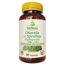  BIO Chlorella és spirulina alga kapszula 60db BioMenü vitamin és táplálékkiegészítő