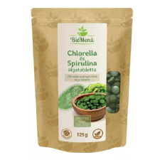 BIO Chlorella és spirulina alga tabletta 125g BioMenü vitamin és táplálékkiegészítő