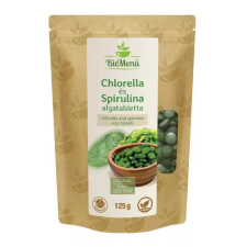 BIO Chlorella és spirulina alga tabletta 125g BioMenü vitamin és táplálékkiegészítő