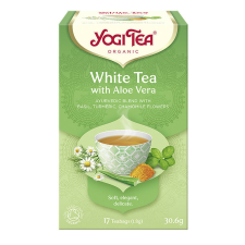 BIO Fehér tea aloe verával 17x1,8g Yogi White Tea gyógytea