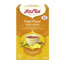  BIO Tisztító méregtelenítő tea citrommal gyermekláncfűvel Yogi Feel Pure tea