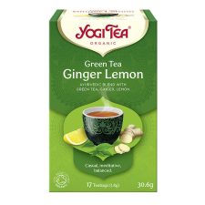 BIO Zöld tea gyömbérrel, citrommal Yogi Green Tea Ginger Lemon gyógytea