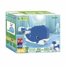 BiOBUDDi - Építőjáték - Bálna  (konstruáló játék) kreatív és készségfejlesztő