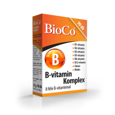 BioCo Bioco b-vitamin komplex tabletta 90 db gyógyhatású készítmény