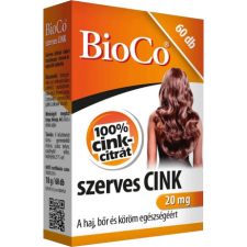 BioCo BioCo Szerves Cink 20 mg tabletta 60 db vitamin és táplálékkiegészítő