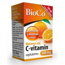 BioCo C-vitamin 500mg narancs ízű rágótabletta - 100db vitamin és táplálékkiegészítő