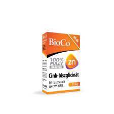 BioCo Cink-biszglicinát 25mg 60db tabletta vitamin és táplálékkiegészítő
