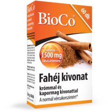  BIOCO FAHÉJ KRÓMMAL+KAPORMAG KIVONAT TABLETTA 60X vitamin és táplálékkiegészítő