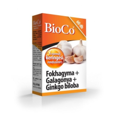 BioCo fokhagyma+galagonya+gingko biloba tabletta 60 db vitamin és táplálékkiegészítő