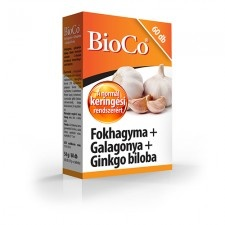 BioCo Fokhagyma+Galagonya+Ginkgo biloba tabletta 60 db vitamin és táplálékkiegészítő