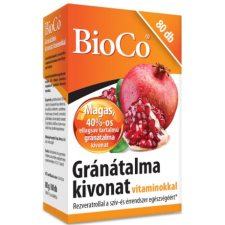BIOCO GRÁNÁTALMA KIVONAT VITAMINOKKAL 80 DB vitamin és táplálékkiegészítő