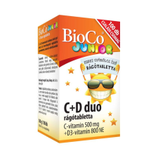  BIOCO JUNIOR C+D3 DUO RÁGÓTABLETTA 100X vitamin és táplálékkiegészítő