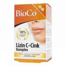 BioCo Lizin C + Cink Komplex tabletta 30 db vitamin és táplálékkiegészítő