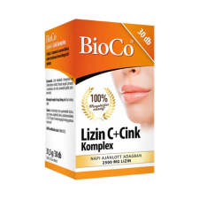  Bioco Lizin C+Cink Komplex tabletta 30x vitamin és táplálékkiegészítő