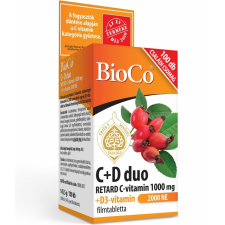 BioCo Magyarország Kft. BioCo C+D3 DUO C-Vitamin 1000mg D3-Vitamin 2000NE Retard Filmtabletta 100X vitamin és táplálékkiegészítő
