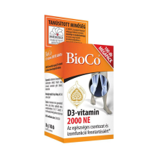 BioCo Magyarország Kft. Bioco D3-vitamin 2000NE étrend-kiegészítő 100x vitamin és táplálékkiegészítő