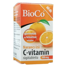 BioCo Narancs ízű C-vitamin 500 mg rágótabletta 60db vitamin és táplálékkiegészítő