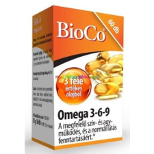 BioCo Omega 3-6-9 60 db lágyzselatin kapszula, halolaj - BioCo vitamin és táplálékkiegészítő