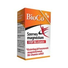 BioCo szerves magnézium b6-vitamin tabletta 60 db vitamin és táplálékkiegészítő