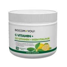 Biocom Biocom C-Vitamin + D3-Vitamin + MSM Italpor - 165g vitamin és táplálékkiegészítő