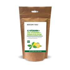Biocom Biocom C-Vitamin + D3-Vitamin + MSM Italpor utántöltő - 400g vitamin és táplálékkiegészítő