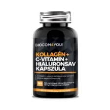 Biocom Kollagén+Hyaluron+C-vitamin 100db vitamin és táplálékkiegészítő