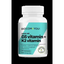 Biocom Vitamin D3 2000 + K2 100 db vitamin és táplálékkiegészítő