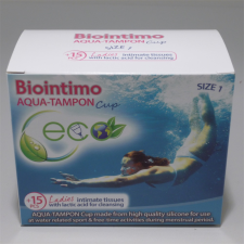 Biointimo aqua tampon cup 1-es méret 1 db intim higiénia