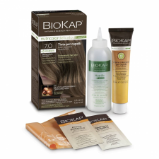 BIOKAP Biokap nutricolor rapid tartós hajfesték nr 7.0 natural medium blond 135 ml hajfesték, színező