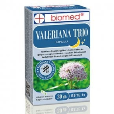 Biomed Valeriána Trio kapszula - 30db vitamin és táplálékkiegészítő