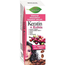 Bione Cosmetics Bio Keratin és Koffein Stimuláló masszázs szérum hajra 215 ml hajápoló szer