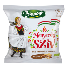  Biopont bio kukorica snack menyecske szív mogyorós ízesítéssel 45 g mag