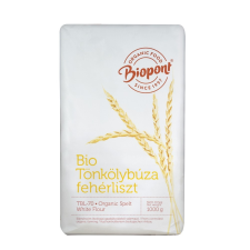 BioPont Bio Tönkölybúza, fehérliszt (TBL 80) 1 kg Biopont reform élelmiszer