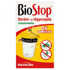 BioStop BIOSTOP darázs és légycsapda (1 db csapda+3 db utántöltő) tisztító- és takarítószer, higiénia
