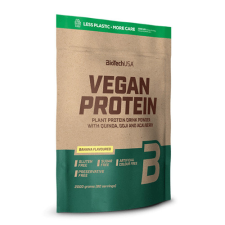 BioTech Biotech vegan protein banán ízű fehérje italpor 500 g vitamin és táplálékkiegészítő