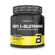 BioTech USA BioTechUSA 100% l-glutamine ízesítés nélküli italpor 240g vitamin és táplálékkiegészítő