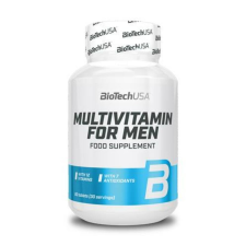 BioTech USA Multivitamin, 60 tabletta, férfiaknak, BIOTECH USA (KHEBIOUSA22) vitamin és táplálékkiegészítő