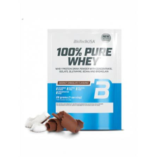 BioTech USA Tejsavó fehérjepor, 28g, BIOTECH USA 100 százalék Pure Whey, kókusz-csokoládé (KHEBIOUSA95) vitamin és táplálékkiegészítő