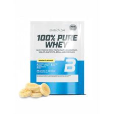 BioTech USA Tejsavó fehérjepor, 28g, BIOTECH USA &quot;100% Pure Whey&quot;, banán vitamin és táplálékkiegészítő