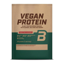 Biotech vegan protein erdei gyümölcs ízű fehérje italpor 25 g vitamin és táplálékkiegészítő