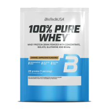 BioTechUSA 100% Pure Whey tejsavó fehérjepor - karamell/cappuccino (28g) vitamin és táplálékkiegészítő