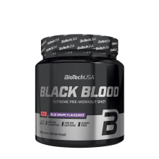 BioTechUSA Black Blood CAF+ - Edzés előtti (300 g, Kékszőlő) vitamin és táplálékkiegészítő