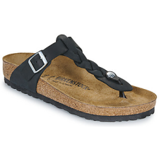 Birkenstock Lábujjközös papucsok Gizeh Braided LEOI Black Fekete 37 női papucs