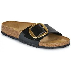 Birkenstock Papucsok Madrid Big Buckle BF Patent Black Gold Fekete 39